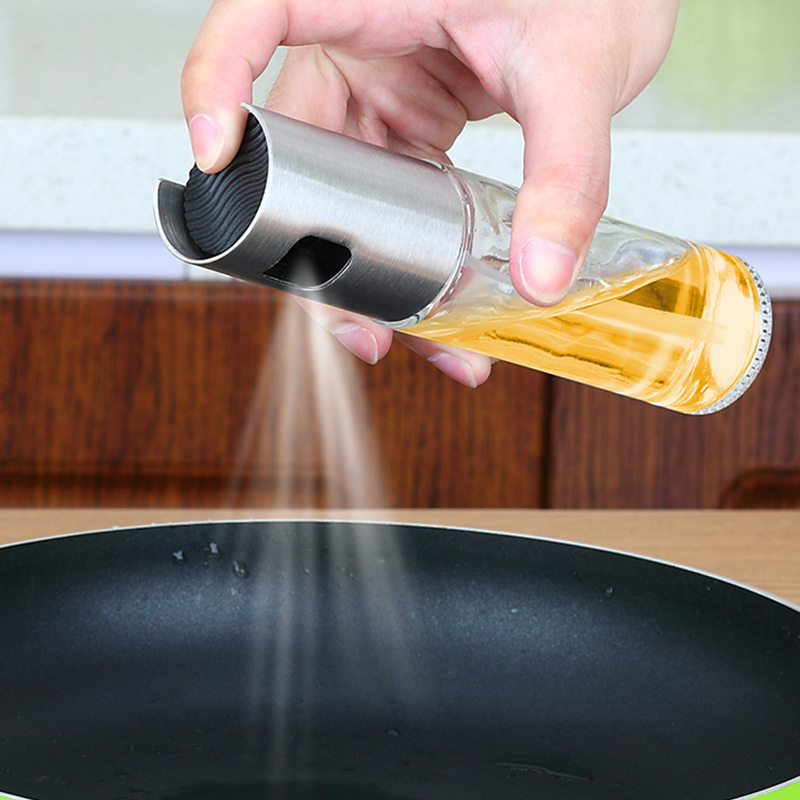 Hot style press spray bottle ABS glass barbecue soy sauce vinegar spray bottle household seasoning bottle manufacturers