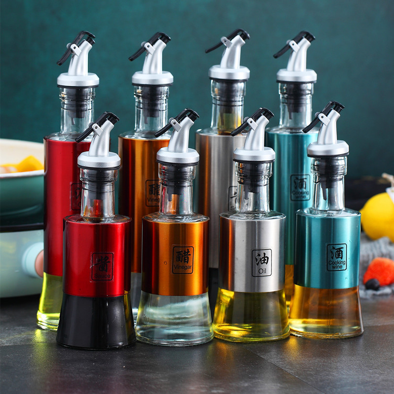 oil pot oil bottle household soy sauce vinegar cooking wine glass bottle seasoning bottle shake sound control oil pot