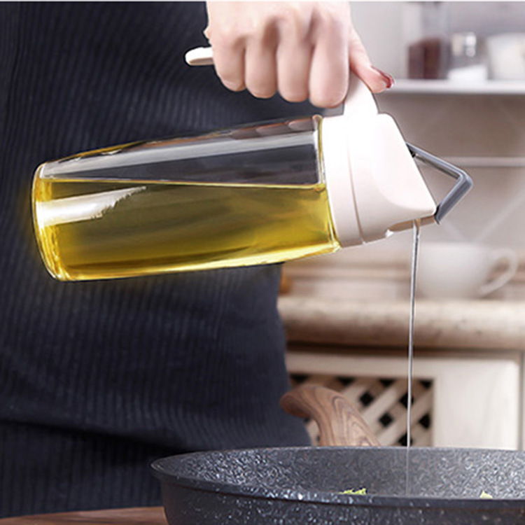 automatic opening and closing of seasoning bottle oil and vinegar bottle oil pot glass oil pot household oil bottle