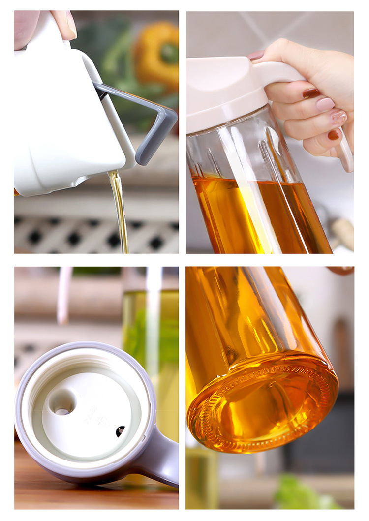 automatic opening and closing of seasoning bottle oil and vinegar bottle oil pot glass oil pot household oil bottle automatic opening and closing of seasoning bottle oil and vinegar bottle oil pot glass oil pot household oil bottle