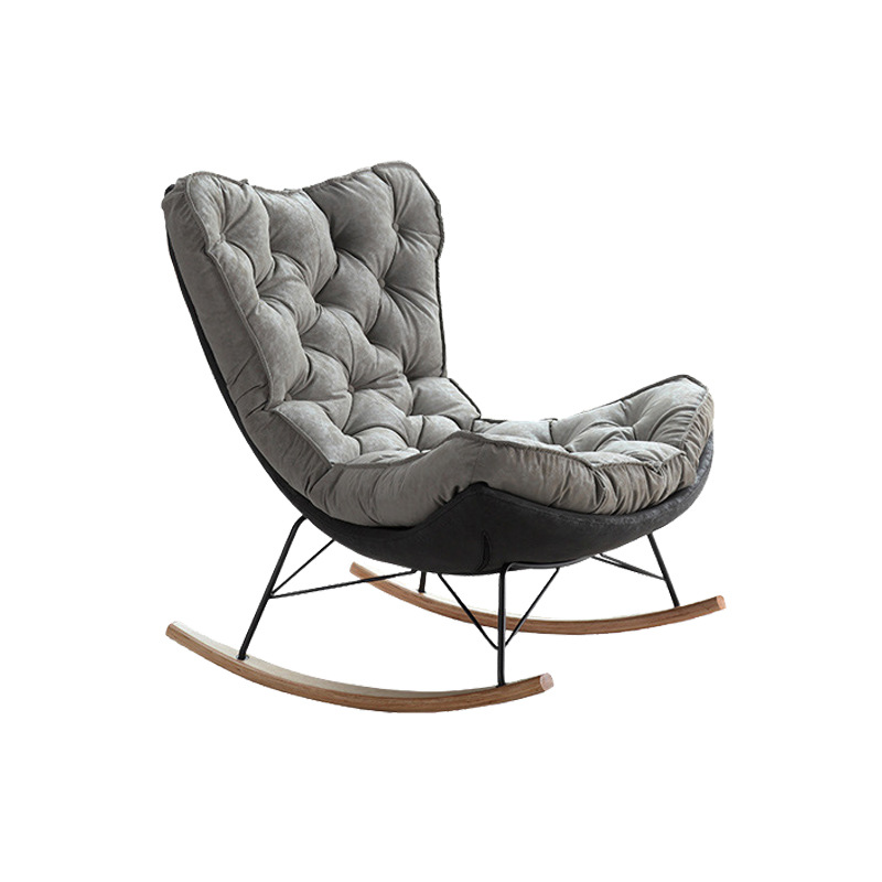 Faux Leather Light Luxury Rocking Chair Balcony Leisure Lying Quality Lazy Internet Celebrity Living Room Multi-Color Lazy Sofa
