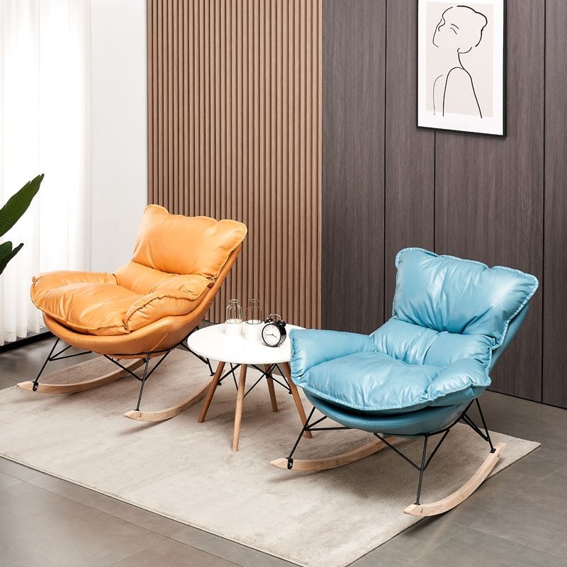 Rocking Chair Rocking Chair Chair Lying Chair Backrest Recliner Folding Lunch Break Lazy Sofa Home Recliner Reclining and Sitting