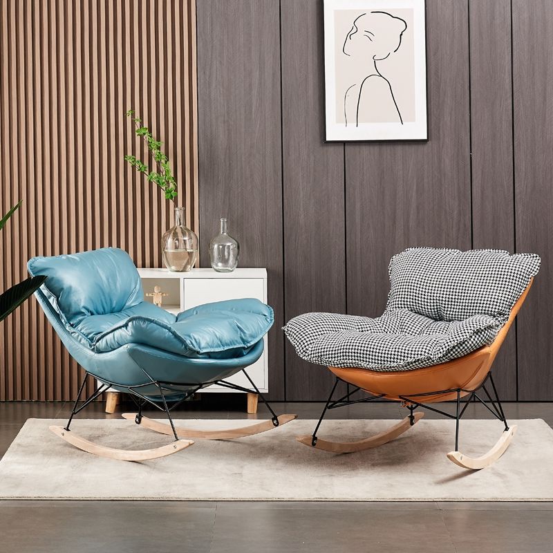 Rocking Chair Rocking Chair Chair Lying Chair Backrest Recliner Folding Lunch Break Lazy Sofa Home Recliner Reclining and Sitting