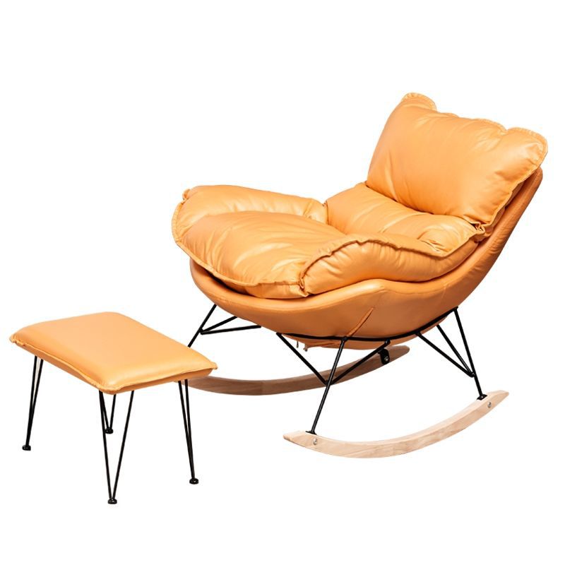 Rocking Chair Rocking Chair Chair Lying Chair Backrest Recliner Folding Lunch Break Lazy Sofa Home Recliner Reclining and Sitting