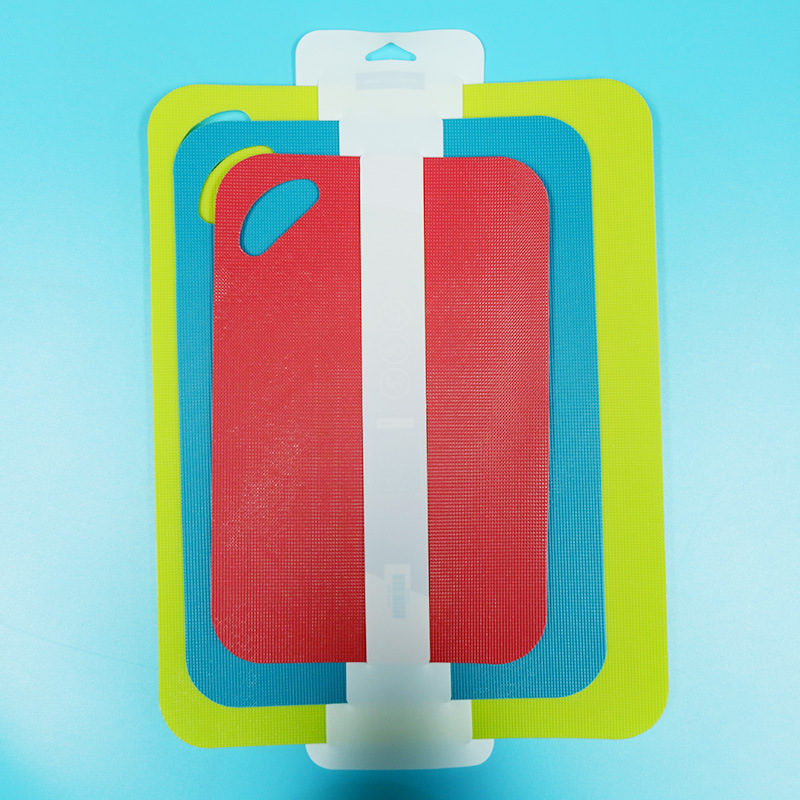 Practical Plastic Chopping Board Three-Piece Set Fruit Chopping Board Household Vegetable Cutting Board Kitchen Chopping Board Classification Plastic Chopping Board