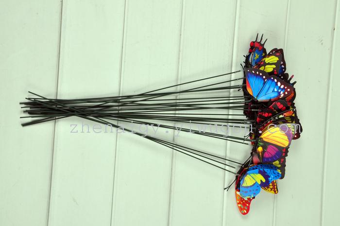 【 9 double - layer butterfly vase insert 】 the new 2014 imitation butterfly decorative arts and crafts wholesale sales refrigerator paste
