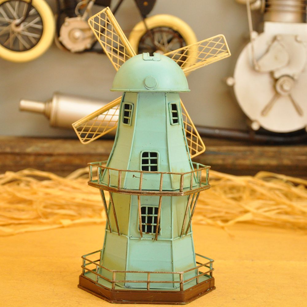 European small windmill piggy bank household soft outfit place adorn article restaurant clothing store window display arts and crafts