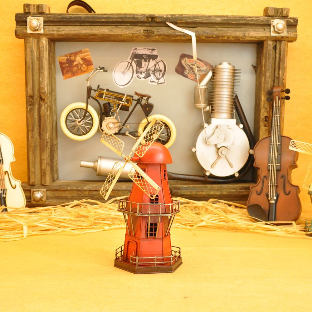 European small windmill piggy bank household soft outfit place adorn article restaurant clothing store window display arts and crafts