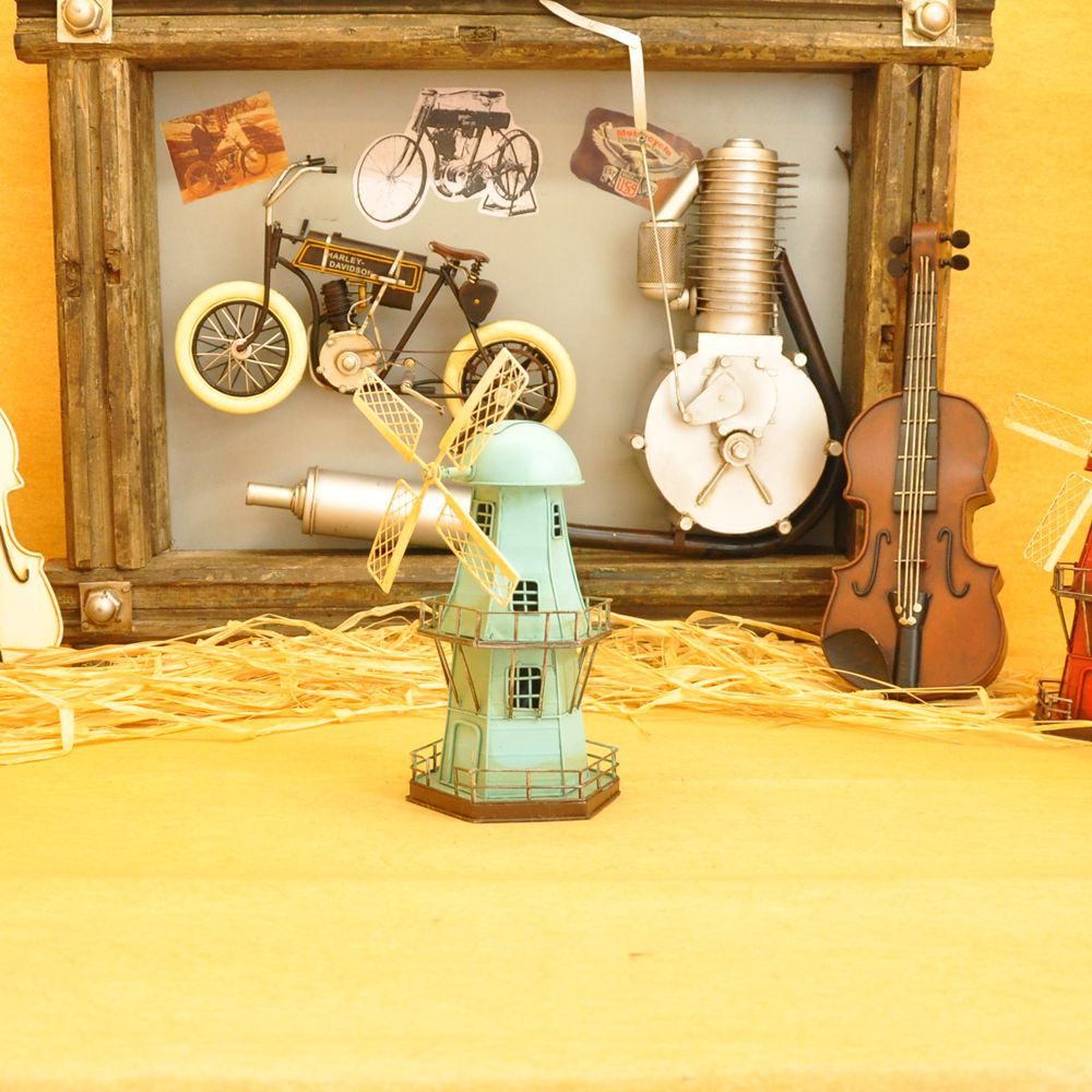 European small windmill piggy bank household soft outfit place adorn article restaurant clothing store window display arts and crafts