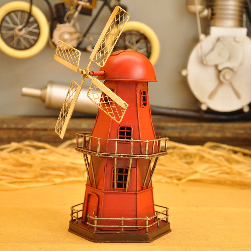European small windmill piggy bank household soft outfit place adorn article restaurant clothing store window display arts and crafts