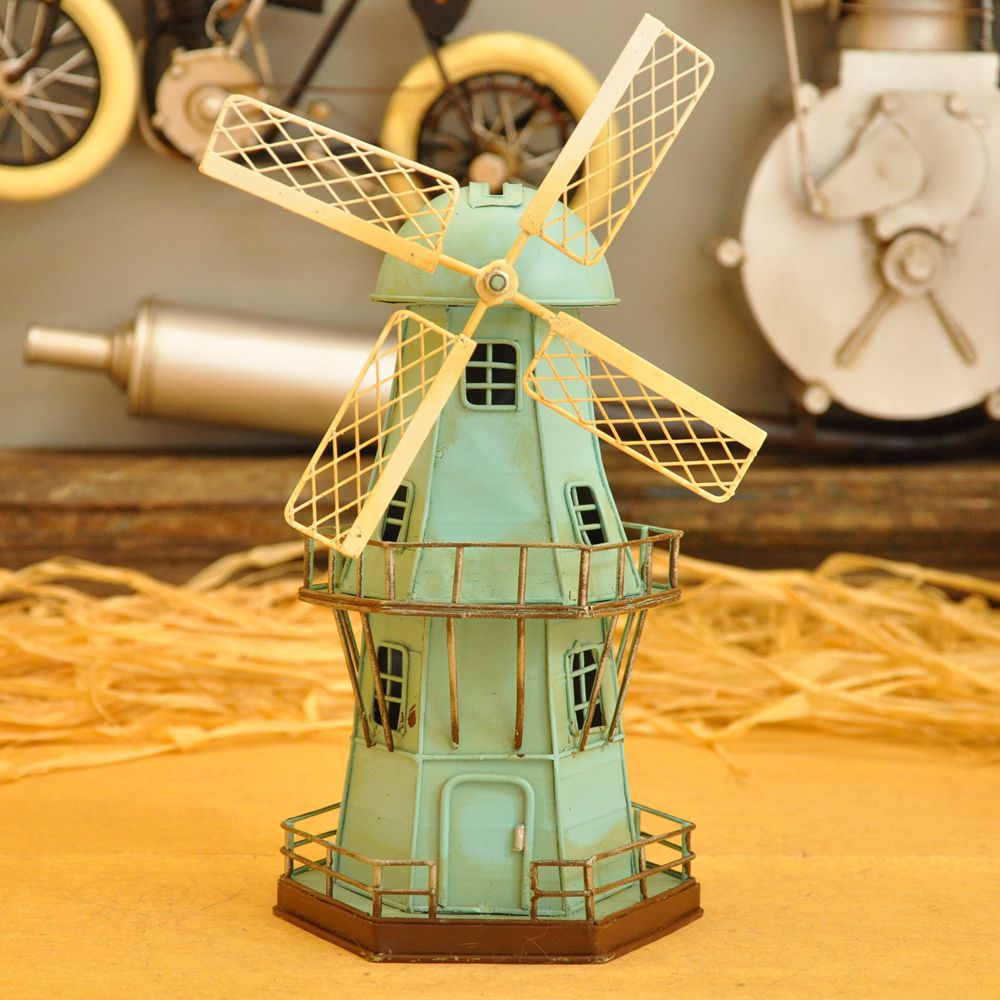 European small windmill piggy bank household soft outfit place adorn article restaurant clothing store window display arts and crafts