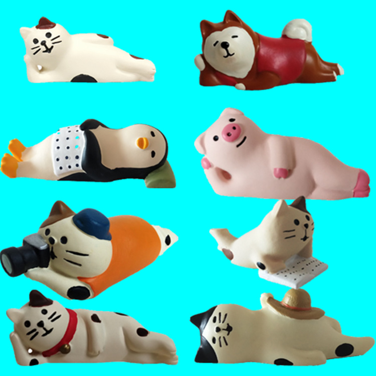 Imported arts and crafts Grocery Toast Bag Cat Mobile Phone Stand Tablet iPad Stand Ins Couple Small Gift