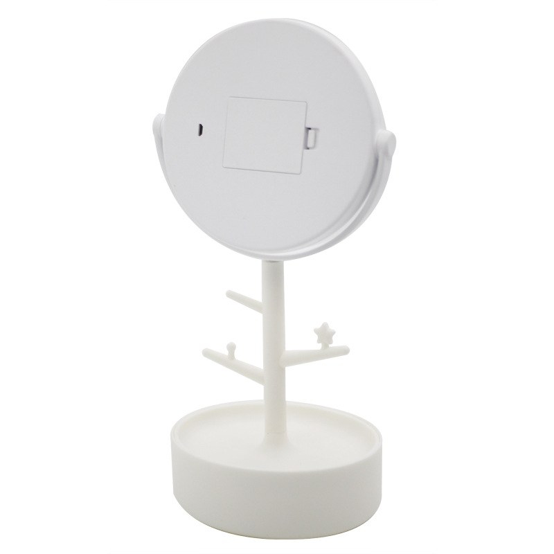 Desktop Storage Box Smart Analog Brightness Adjustment Touch Dressing Mirror USB Multi-Function Smart Fill Light Led Makeup Mirror