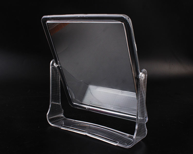 Hot-Selling Transparent Color Desktop Double-Sided Dressing Mirror Square Makeup Mirror Large Small Number Dressing Table Mirror