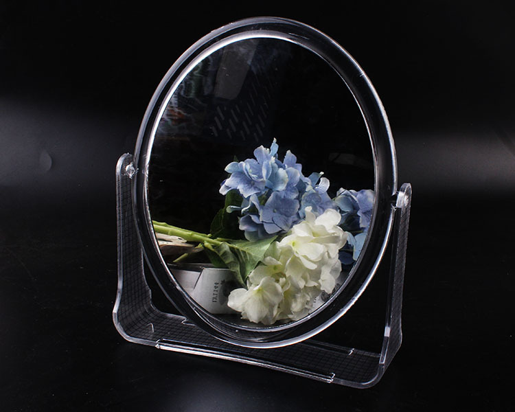 Hot-Selling Transparent Color Desktop Double-Sided Dressing Mirror Square Makeup Mirror Large Small Number Dressing Table Mirror