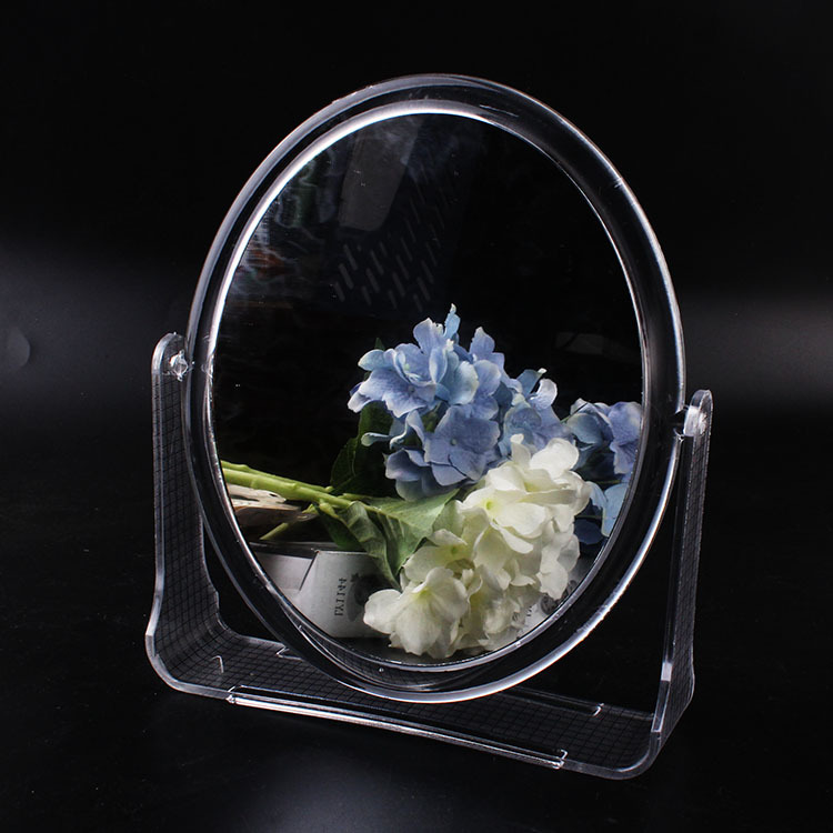 Hot-Selling Transparent Color Desktop Double-Sided Dressing Mirror Square Makeup Mirror Large Small Number Dressing Table Mirror