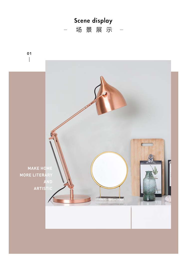 Nordic Ins Light Luxury Dressing Table Makeup Mirror Modern Minimalist Student Dormitory Iron Marble Internet Celebrity Dressing Mirror