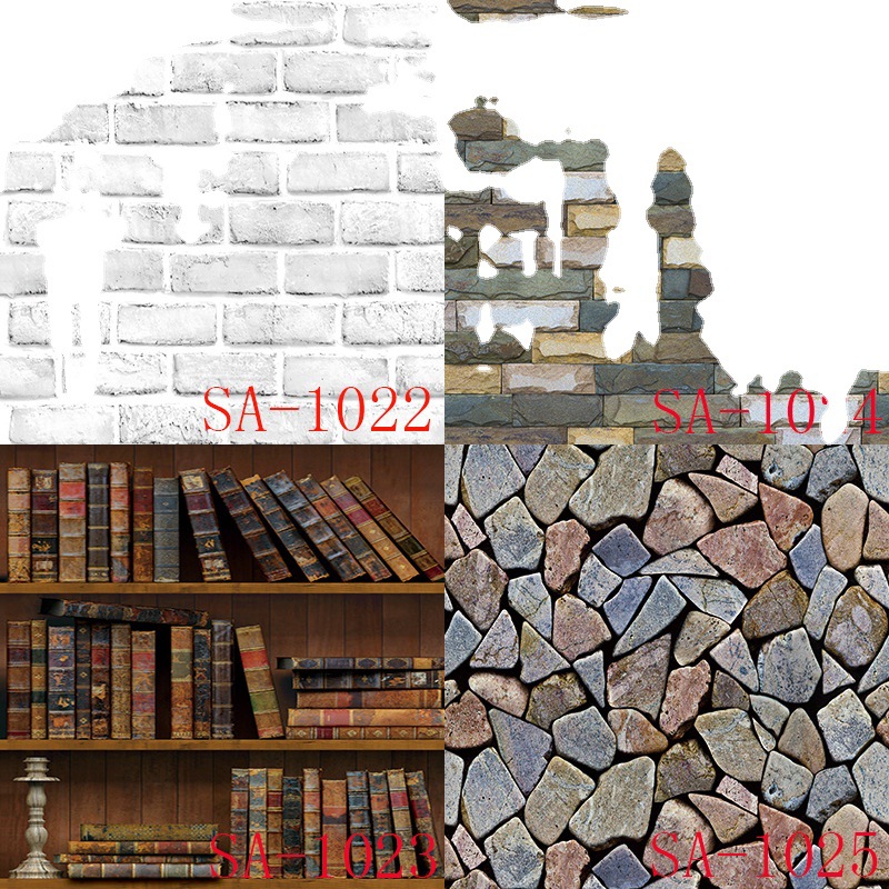 Wallpaper Wholesale Realistic Brick Stickers Foreign Trade Popular Style Living Room Bedroom Bar Dining Room Wall Painting 45cm * 1M