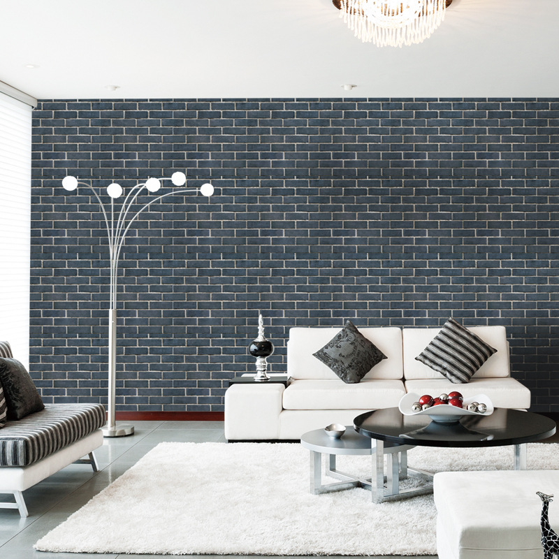 Wallpaper Wholesale Realistic Brick Stickers Foreign Trade Popular Style Living Room Bedroom Bar Dining Room Wall Painting 45cm * 1M