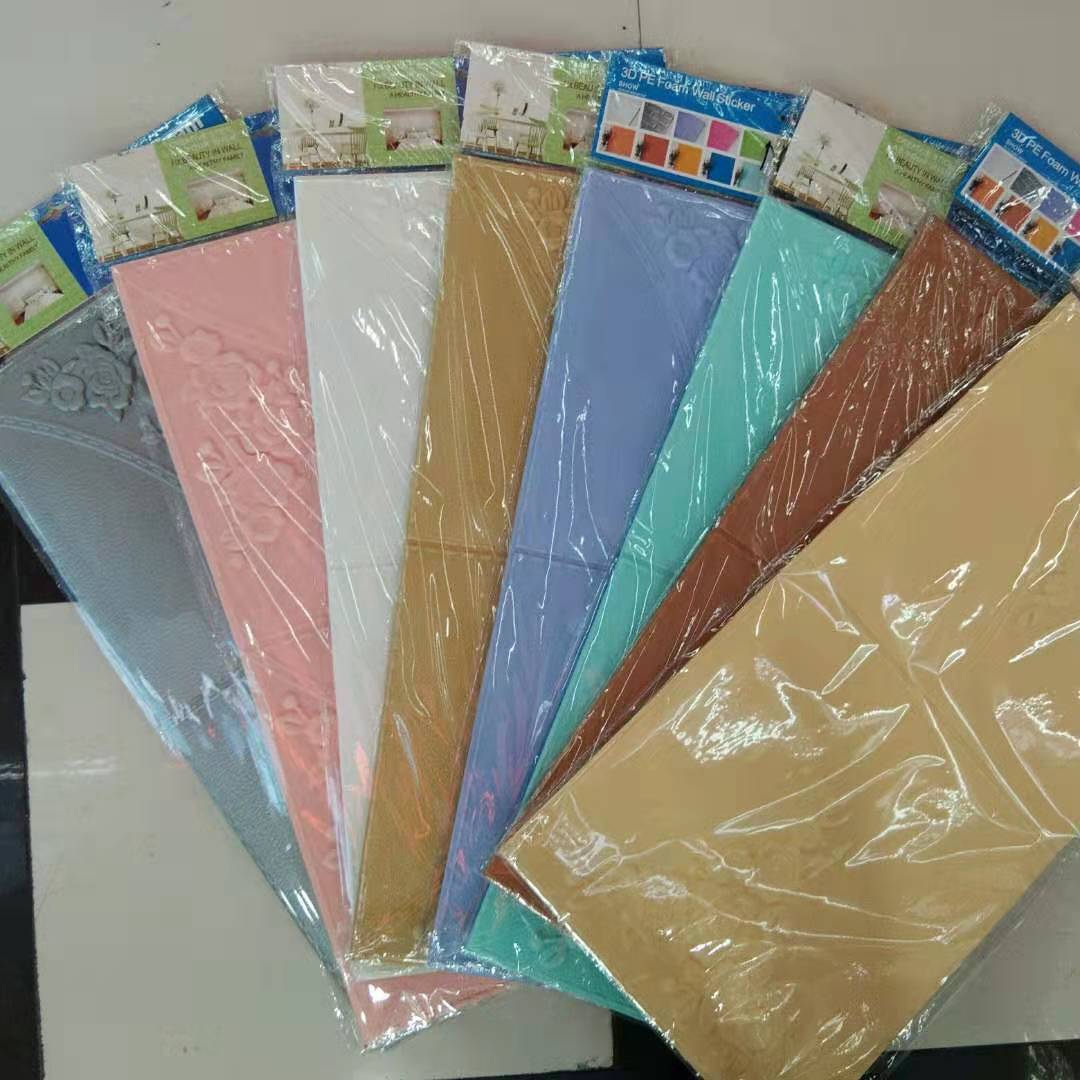 [jumeiya] wallpaper self-permeable 3d three-dimensional wall paste 8mm wallpaper wall bump foam bedroom decoration wall paste