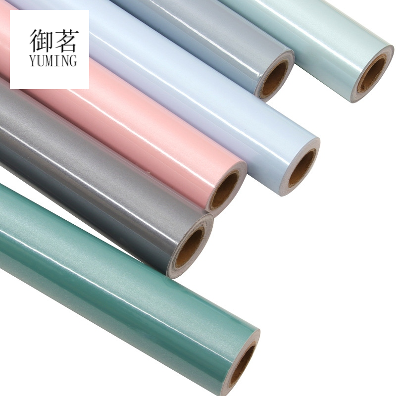 Light Luxury Paint Wallpaper Self-Adhesive Solid Color Highlight Waterproof Moisture-Proof Wardrobe Desktop Renovation Bedroom Erasable Stickers