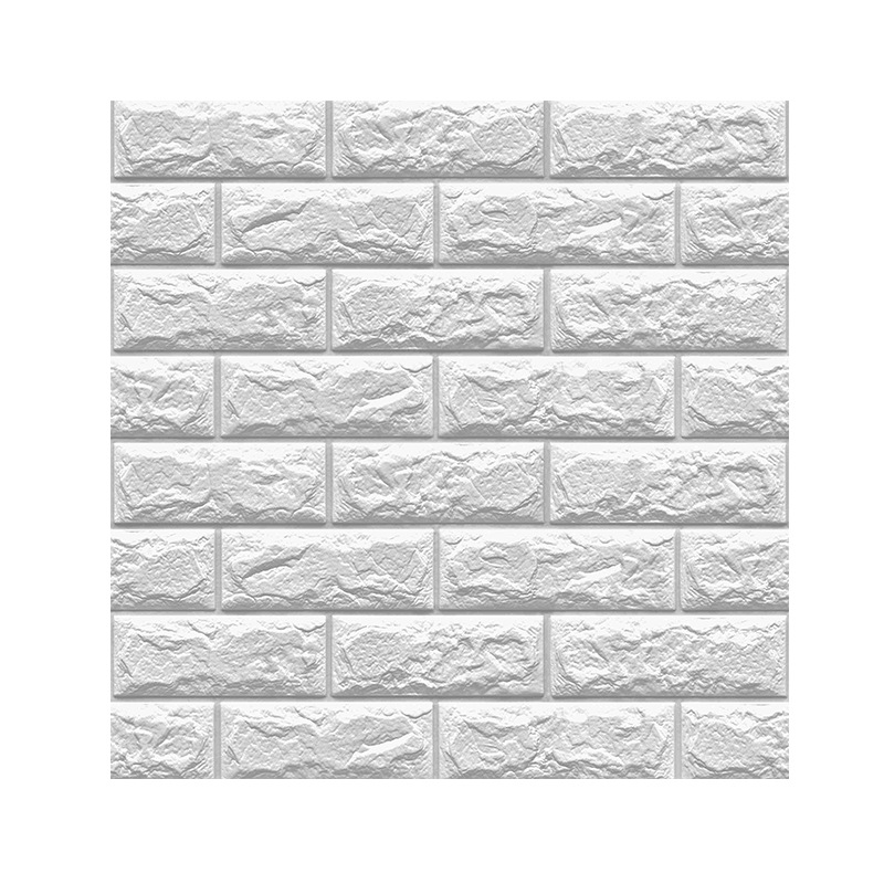 Foam Brick Pattern 3D Stereo Wall Self-Adhesive Sticker Wallpaper Bedroom Background Wall Wallpaper Stickers Children&#039;s Room Kitchen Greaseproof Stickers