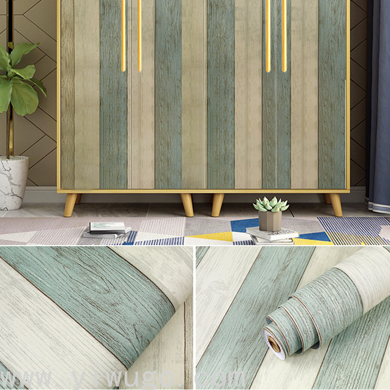 Thickened Wood Grain Sticker Self-Adhesive Wallpaper Waterproof PVC Boeing Film Wardrobe Desktop Furniture Renovation Wallpaper Thickened Wood Grain Sticker Self-Adhesive Wallpaper Waterproof PVC Boeing Film Wardrobe Desktop Furniture Renovation Wallpaper