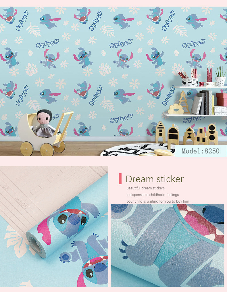 Fudi Wallpaper Thick Self-Adhesive Wallpaper PVC Waterproof Stickers Cartoon Bedroom Background Wall Stickers 10 M Fudi Wallpaper Thick Self-Adhesive Wallpaper PVC Waterproof Stickers Cartoon Bedroom Background Wall Stickers 10 M