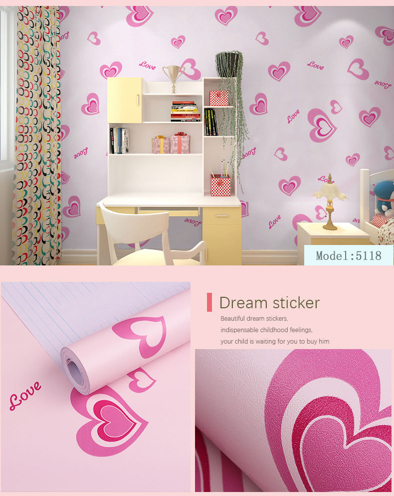 Fudi Wallpaper Thick Self-Adhesive Wallpaper PVC Waterproof Stickers Cartoon Bedroom Background Wall Stickers 10 M Fudi Wallpaper Thick Self-Adhesive Wallpaper PVC Waterproof Stickers Cartoon Bedroom Background Wall Stickers 10 M