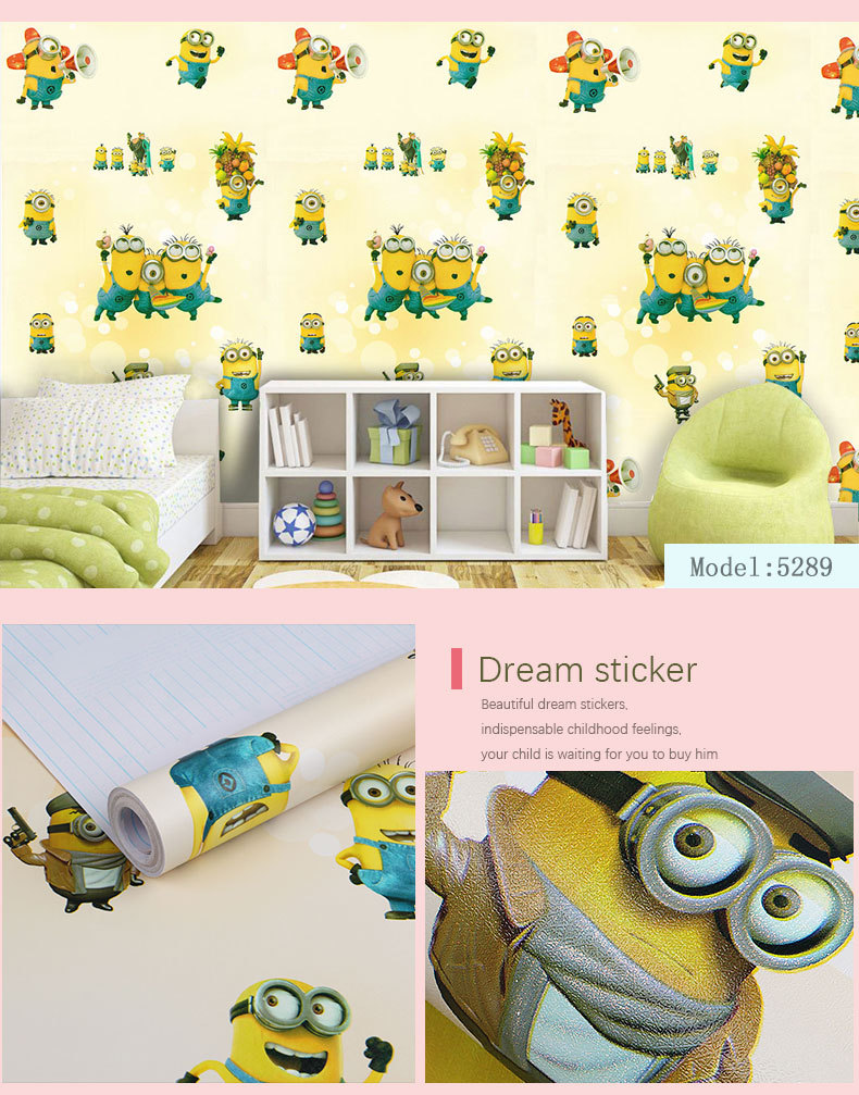 Fudi Wallpaper Thick Self-Adhesive Wallpaper PVC Waterproof Stickers Cartoon Bedroom Background Wall Stickers 10 M Fudi Wallpaper Thick Self-Adhesive Wallpaper PVC Waterproof Stickers Cartoon Bedroom Background Wall Stickers 10 M