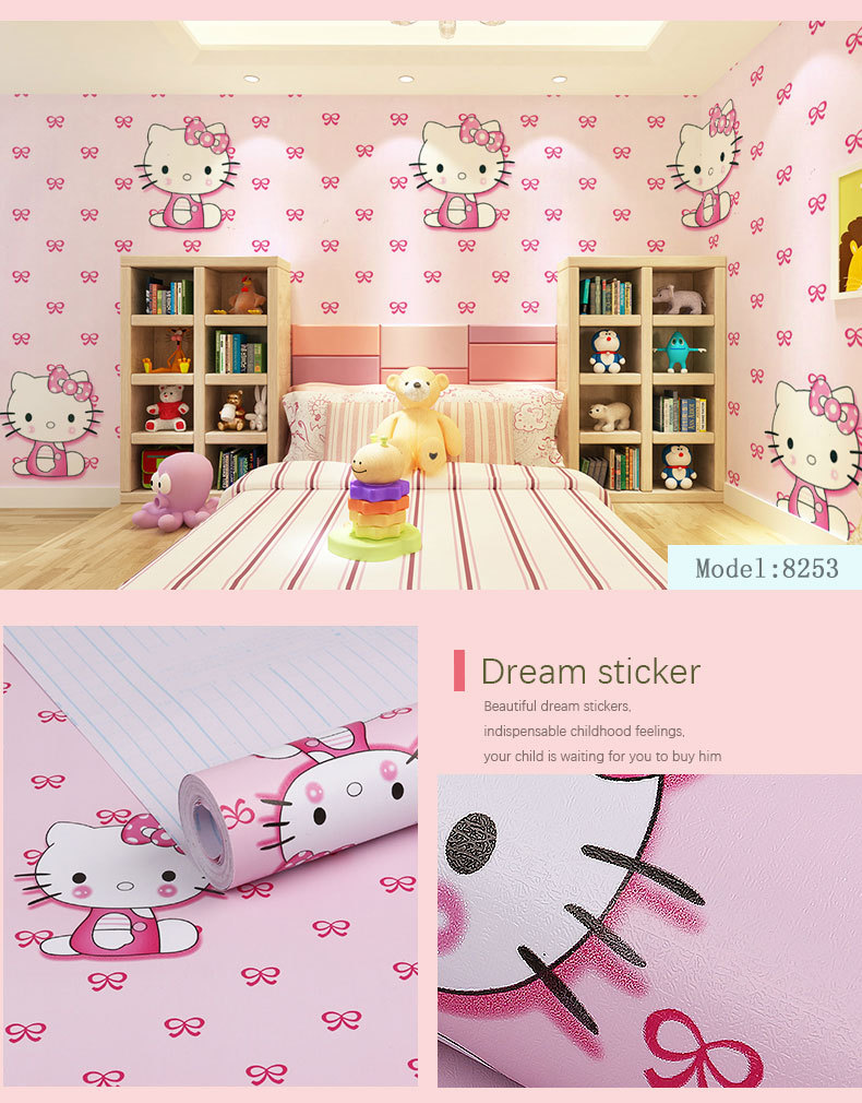 Fudi Wallpaper Thick Self-Adhesive Wallpaper PVC Waterproof Stickers Cartoon Bedroom Background Wall Stickers 10 M Fudi Wallpaper Thick Self-Adhesive Wallpaper PVC Waterproof Stickers Cartoon Bedroom Background Wall Stickers 10 M