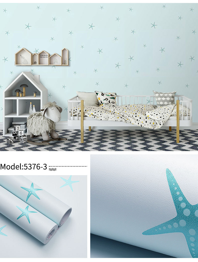 Fudi Wallpaper Thick Self-Adhesive Wallpaper PVC Waterproof Stickers Cartoon Bedroom Background Wall Stickers 10 M Fudi Wallpaper Thick Self-Adhesive Wallpaper PVC Waterproof Stickers Cartoon Bedroom Background Wall Stickers 10 M