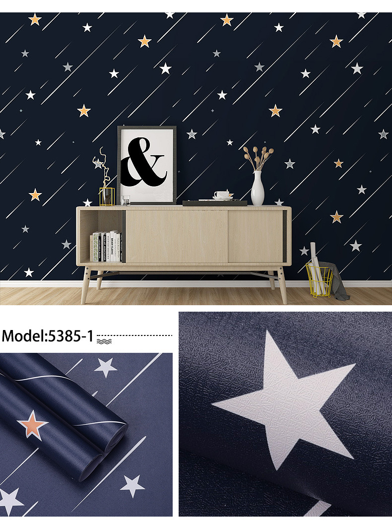 Fudi Wallpaper Thick Self-Adhesive Wallpaper PVC Waterproof Stickers Cartoon Bedroom Background Wall Stickers 10 M Fudi Wallpaper Thick Self-Adhesive Wallpaper PVC Waterproof Stickers Cartoon Bedroom Background Wall Stickers 10 M