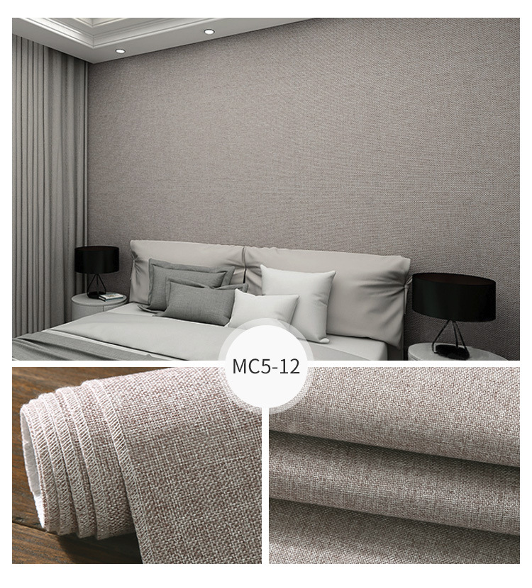 Chinese-Style Linen Wall Cloth Solid Color Plain Hotel Background Wallpaper Engineering Home Decoration Seamless Chinese-Style Linen Wall Cloth Solid Color Plain Hotel Background Wallpaper Engineering Home Decoration Seamless