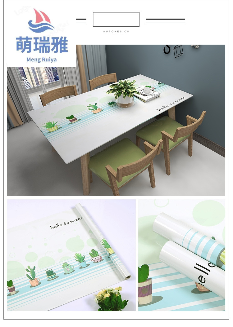 Oil-Proof Stickers Kitchen Roll Paper Cooking Bench Stickers High Temperature Resistant Self-Adhesive Waterproof Nordic Style Wallpaper Kitchen Oil-Proof Stickers