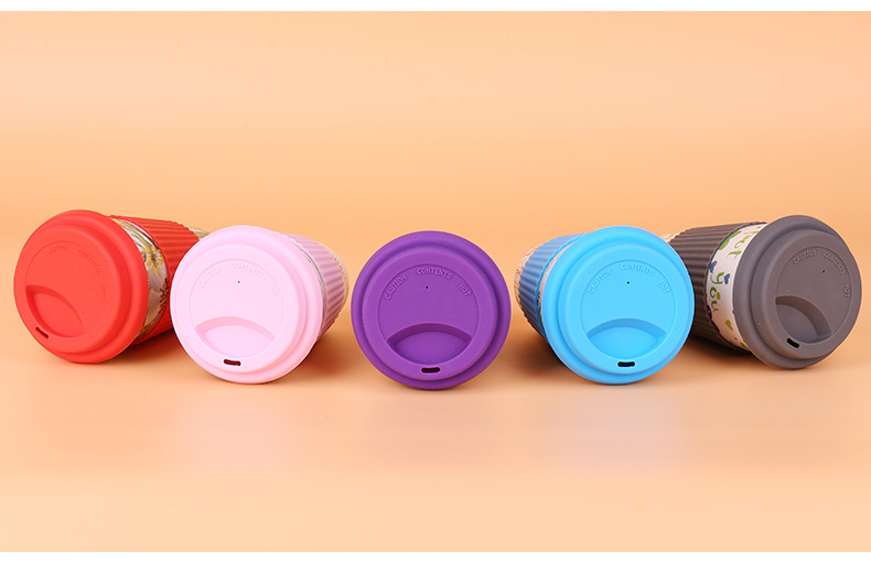Protection Bamboo Fiber Coffe Cup Summer Daily Necessities Creative New for Home Office Use Casual Pattern Set
