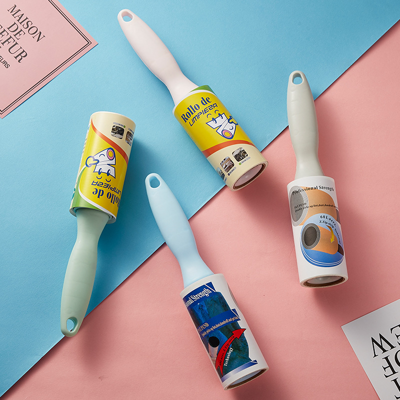 Roller Lent Remover Household Clothing Hair Removal Brush Tearable Pet Hair Collecting Dust Removal Roller Stick Portable Lint Roller