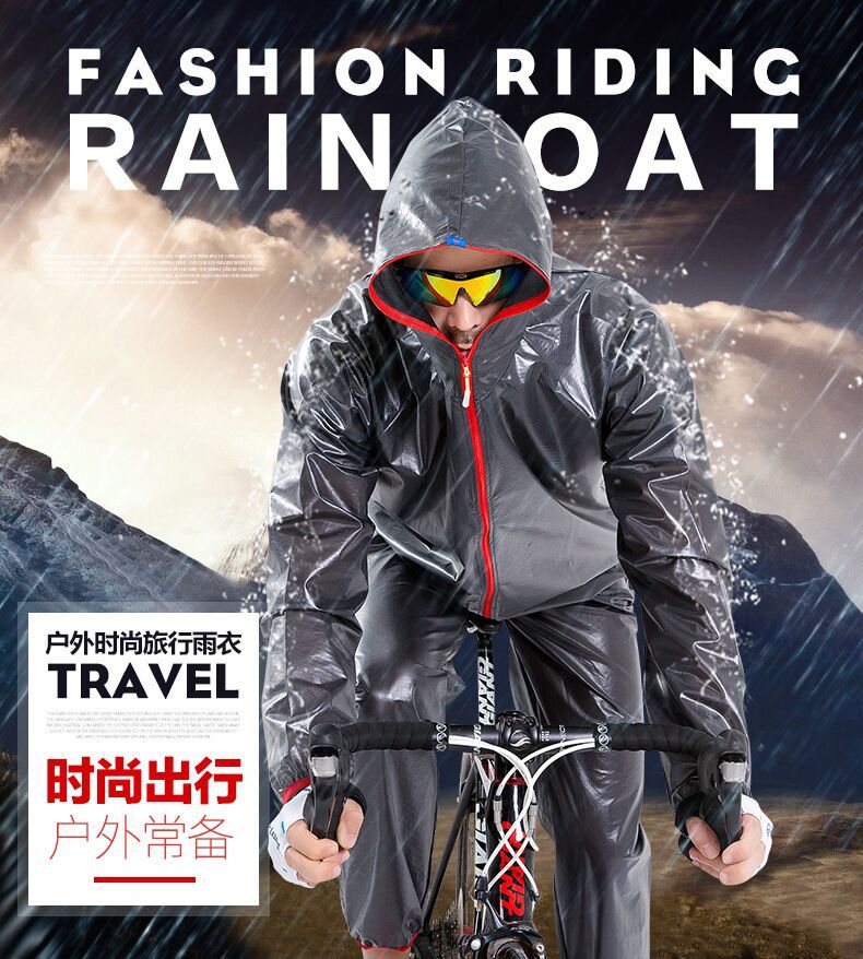 Split Raincoat and Rain Pants Suit Outdoor Waterproof Cycling Suit Sun Protection Poncho Bicycle Fashion Raincoat