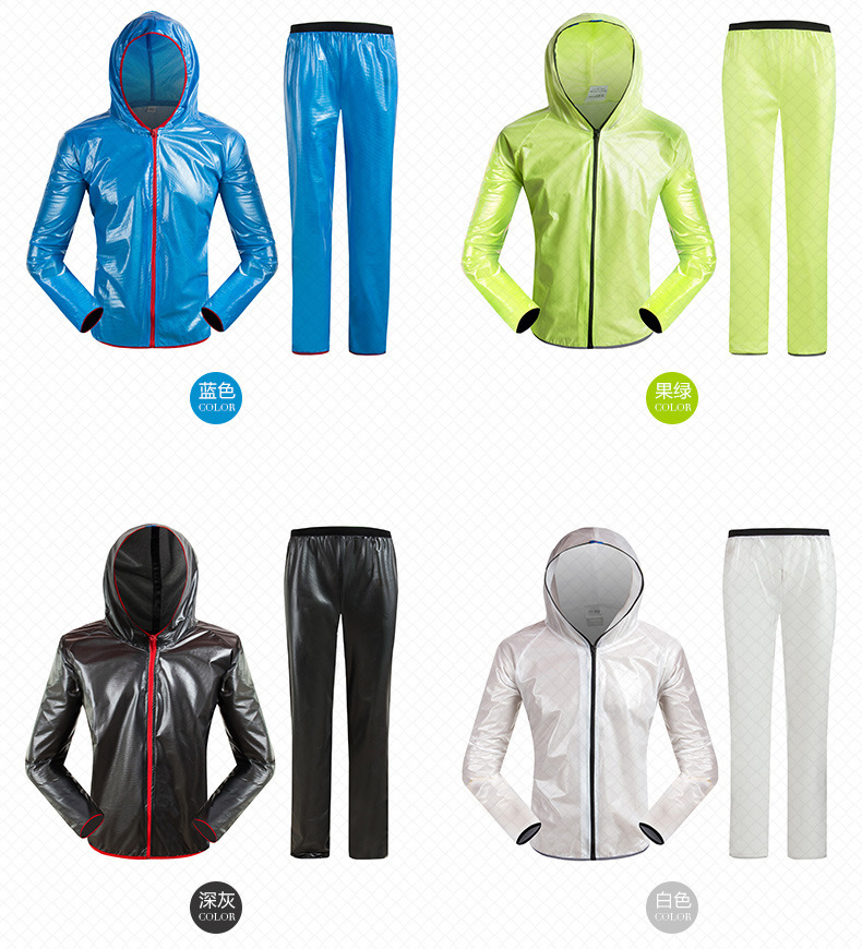Split Raincoat and Rain Pants Suit Outdoor Waterproof Cycling Suit Sun Protection Poncho Bicycle Fashion Raincoat