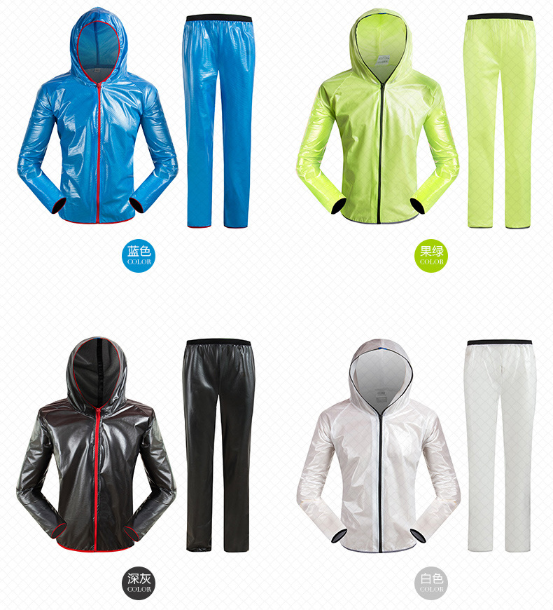 Split Raincoat and Rain Pants Suit Outdoor Waterproof Cycling Suit Sun Protection Poncho Bicycle Fashion Raincoat