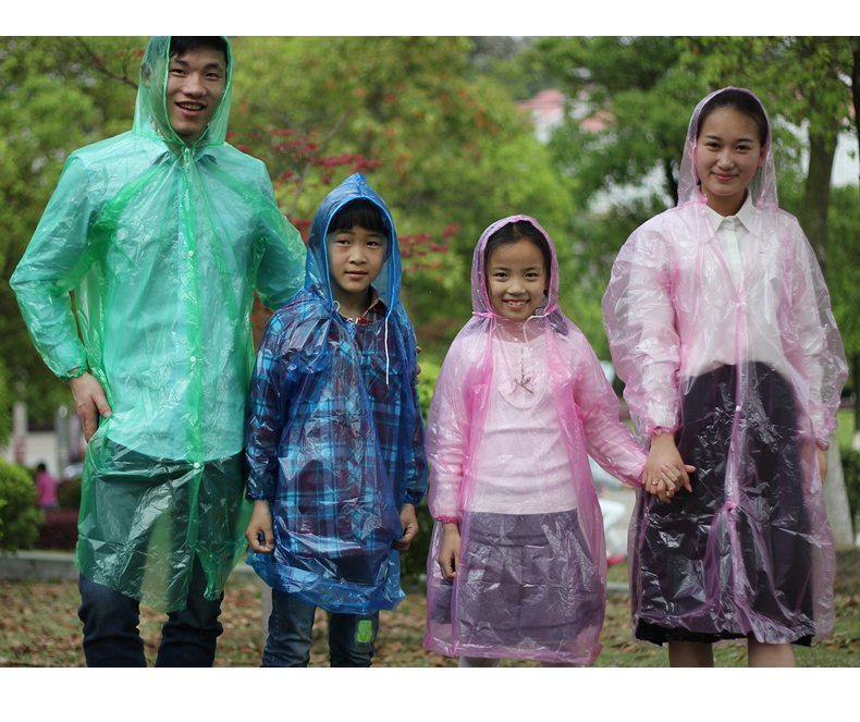 Disposable Raincoat Thickened Children's Poncho Women's Transparent Portable Outdoor One-Piece Protective Waterproof Rain-Proof Clothes Adult Disposable Raincoat Thickened Children's Poncho Women's Transparent Portable Outdoor One-Piece Protective Waterproof Rain-Proof Clothes Adult