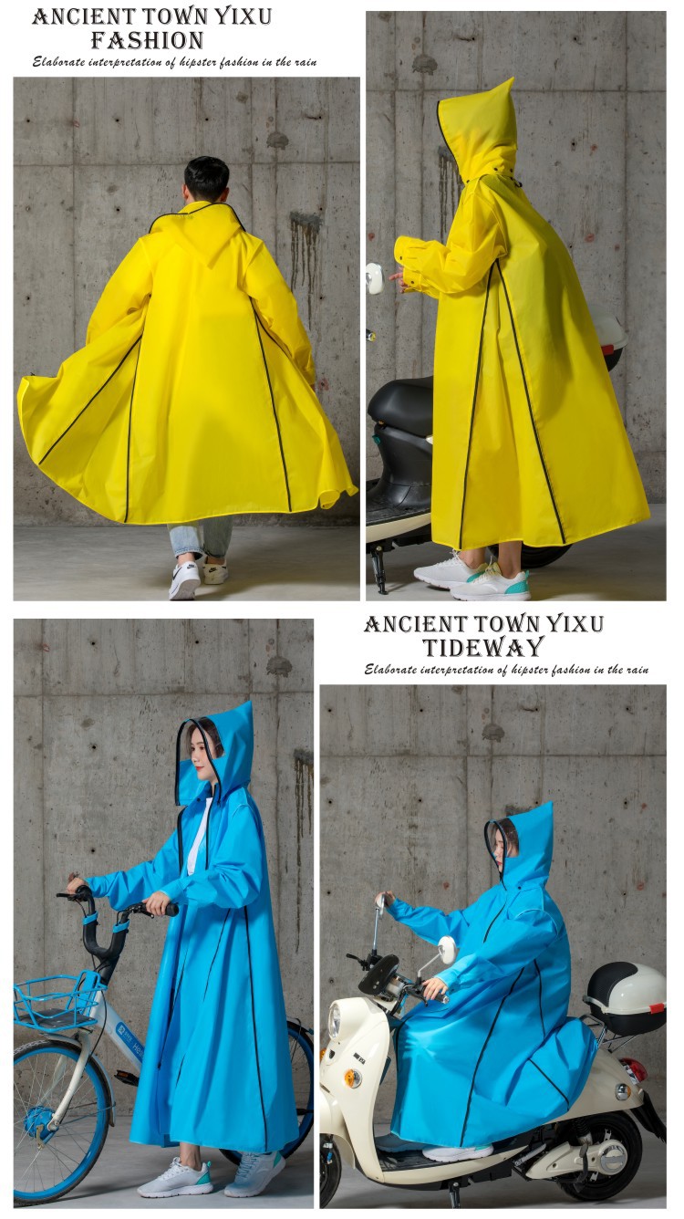 Guzhen Yixu whole body as EVA riding Poncho high with a long adult backpack multi-functional Raincoat Guzhen Yixu whole body as EVA riding Poncho high with a long adult backpack multi-functional Raincoat