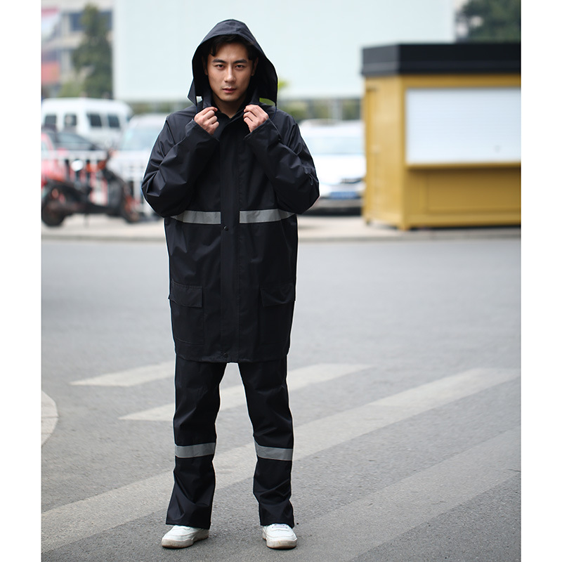 For adults, with a New men 's is suing raincoat reflective strip fashion creative raincoat raincoat rainproof suit manufacturers wholesale