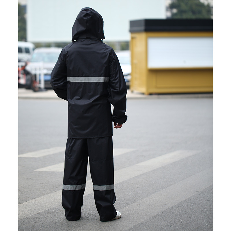 For adults, with a New men 's is suing raincoat reflective strip fashion creative raincoat raincoat rainproof suit manufacturers wholesale
