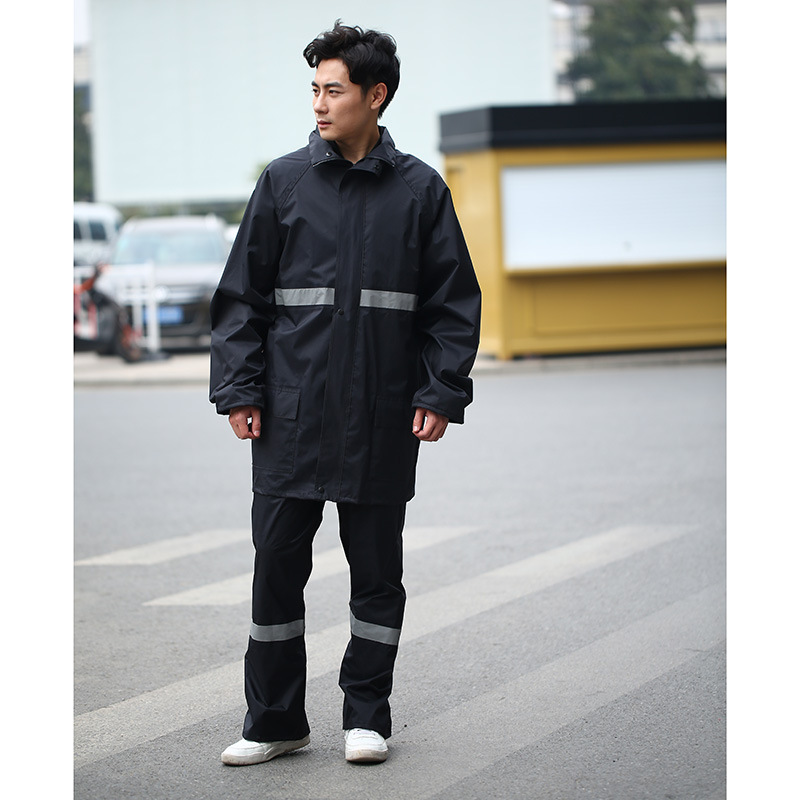 For adults, with a New men 's is suing raincoat reflective strip fashion creative raincoat raincoat rainproof suit manufacturers wholesale