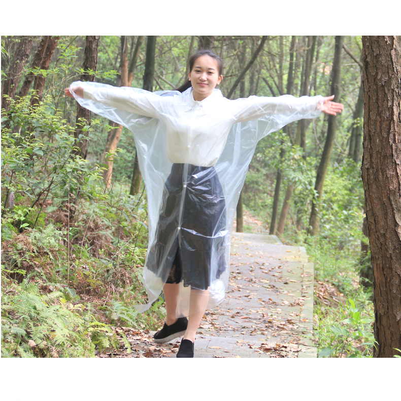 Raincoat Jacket Unisex Thickened Transparent Adult Portable Waterproof Raincoat Outdoor One-Piece Protective Disposable Poncho Raincoat Jacket Unisex Thickened Transparent Adult Portable Waterproof Raincoat Outdoor One-Piece Protective Disposable Poncho