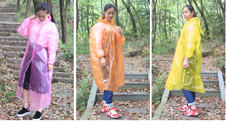 Raincoat Jacket Unisex Thickened Transparent Adult Portable Waterproof Raincoat Outdoor One-Piece Protective Disposable Poncho Raincoat Jacket Unisex Thickened Transparent Adult Portable Waterproof Raincoat Outdoor One-Piece Protective Disposable Poncho