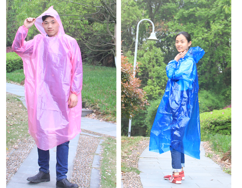 Raincoat Jacket Unisex Thickened Transparent Adult Portable Waterproof Raincoat Outdoor One-Piece Protective Disposable Poncho Raincoat Jacket Unisex Thickened Transparent Adult Portable Waterproof Raincoat Outdoor One-Piece Protective Disposable Poncho
