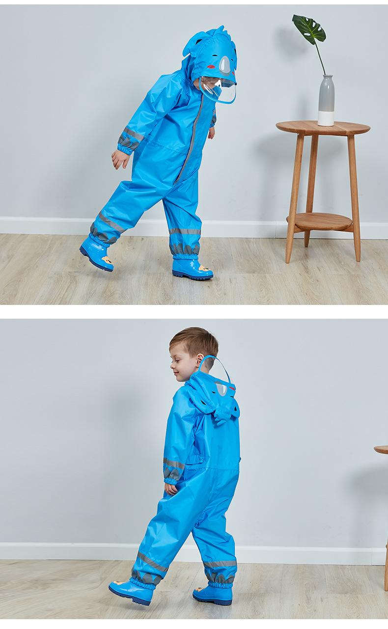 Cross-Border Supply Stereo Boy Baby Child Conjoined Raincoat Girl Lightweight Hooded Child Poncho Cross-Border Supply Stereo Boy Baby Child Conjoined Raincoat Girl Lightweight Hooded Child Poncho