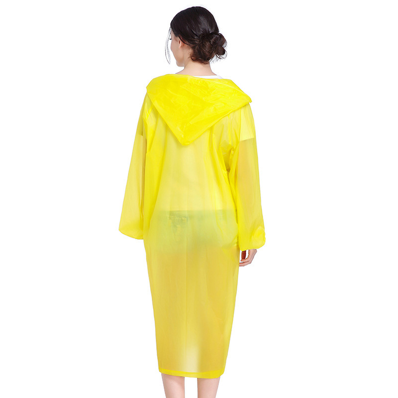 EVA Raincoat Manufacturer 2021 New Non-Disposable Eva PEVA Raincoat Travel Outdoor Lightweight Poncho Wholesale